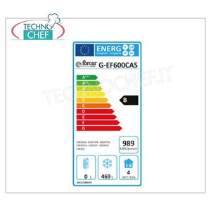 Equipo de Refrigeración Comercial Forcar 555L, Congelador Estático con Temperatura de -18/-22°C, Modelo G-EF600CAS - Product Image 1