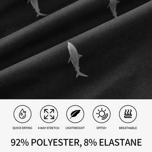 Pantalones Cortos de Playa para Hombre, con Cintura Elástica, Estampados, Transpirables, Casuales, para Verano, Pesca, con Decoración de Patrón Sólido - Product Image 3