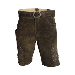 Pantalones Cortos Bávaros Nuevos 2026, Pantalones Cortos de Cuero de Alta Calidad, Lederhosen para Oktoberfest, Pantalones Cortos de Cuero Resistentes y Personalizados - Product Image 1