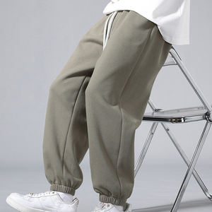 Pantalones de chándal de cintura doble holgados directos de fábrica de Pakistán para hombre, técnica bordada de lona, servicio OEM de moda - Product Image 3
