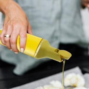 Bouteille distributrice d'huile carrée, sans goutte, pour huile de cuisson, vinaigre, sauce, design élégant, prise en main facile, ustensiles de cuisine en gros - Product Image 3