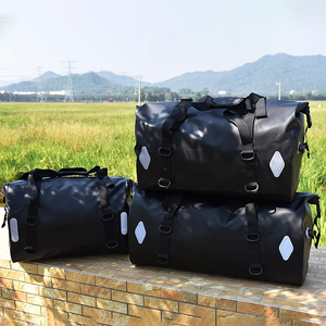 Bolsa de lona seca para motocicleta OEM, equipaje impermeable para montar en Aventura, logotipo personalizado, equipo de viaje duradero, capacidad de 55L, 66L, 77L - Product Image 3