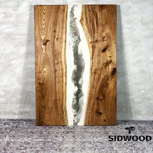 Tabla de cortar de resina Premium con mezcla de resina inspirada en mármol, elegante pieza hecha a mano para cortar verduras y aperitivos - Product Image 3