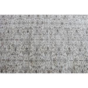 พรมตุรกีขนาด 3.7x8.7 ฟุต พรมวินเทจ พรมลายทางสีขาว - Product Image 4