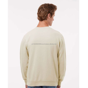 เสื้อสเวตเชิ้ตคอกลมผ้าฝ้ายเนื้อหนาสำหรับผู้ชายเสื้อสเวตเตอร์คอกลมผ้าคอตตอนเนื้อเรียบๆผลิตจาก100% - Product Image 3