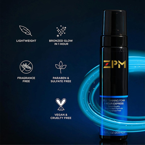 Espuma autobronceadora exprés de 1 hora, autobronceadora ligera sin fragancia, para una Mousse de bronceado uniforme sin rayas - Product Image 3