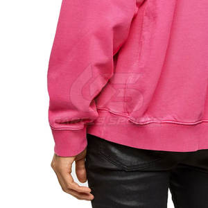 Pull à capuche en coton mélangé à l'acide pour hommes de qualité supérieure avec style de lavage vintage pour vêtements décontractés modernes - Product Image 4