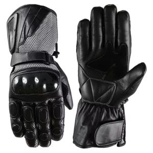 Guantes de moto profesionales Hombres Cuero Motociclismo Carreras Dedo completo Guantes protectores de pantalla táctil - Product Image 1