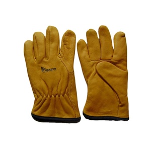 New Customs Cow Hide Safety Leather Driving <b>Gloves</b> with Leather <b>Gloves</b> Men Work Leather Driving <b>Gloves</b> for Industrial - Product Image 1