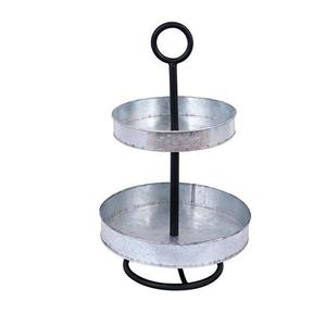 Support à gâteau en métal noir rustique pour réception de mariage, présentation de desserts, table de fête, centre de table, décoration élégante et mise en scène - Product Image 3