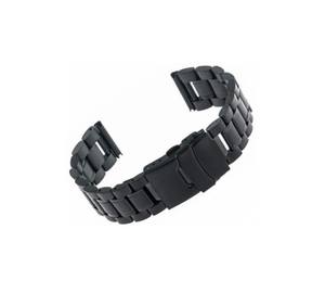 Bracelet de montre intelligente réglable noir de luxe unisexe GD016, en acier inoxydable souple, résistant à l'eau, respirant, bande de 18 à 26 mm, 27 cm - Product Image 5