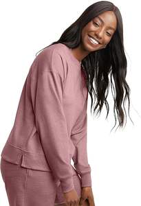 Sweat-shirt décontracté en molleton français pour femme, prix abordable, léger, grandes tailles, 100 % coton, écologique, coupe-vent, automne/hiver - Product Image 4