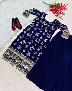 Nuevo Vestido de Seda Disine Top-Sarara con Dupatta para Mujer, Antiencogimiento - Product Image 4