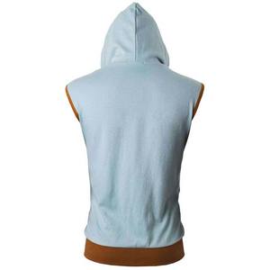 Wholesale Plus Size <b>Men's</b> Workout Gym <b>Hoodie</b> Shirts Breathable <b>Sleeveless</b> Muscle Tank Tops 100% Cotton Winter Bodybuilding - Product Image 2