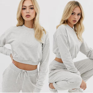 Top y pantalones con estampado de logotipo personalizado para mujer, chándal de moda, conjunto de dos piezas, trajes para trotar - Product Image 4