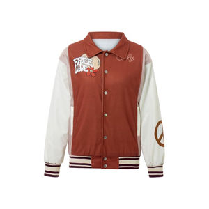 Chaquetas Varsity con estampado personalizado, chaqueta de béisbol de manga larga para mujer, chaquetas Varsity Letterman lisas en blanco para mujer 2025 - Product Image 1