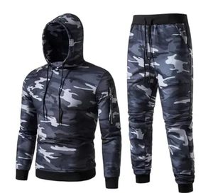 Haute qualité 100% coton hommes solide survêtement grande taille décontracté ensemble-hiver imprimé sweat à capuche pantalons de survêtement pour l'entraînement - Product Image 1