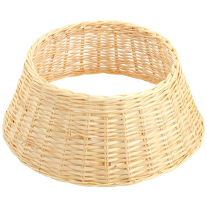 Wicker Christmas Tree Collar Eco-friendly Rattan Christmas Tree Skirt Wholesale Christmas Supplies <b>Xmas</b> Decor - Product Image 2