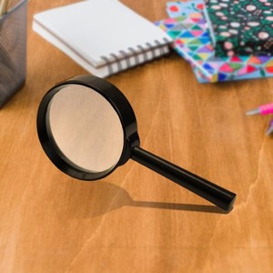Loupe de poche pour la lecture, les personnes âgées, les enfants, légère, poignée en aluminium noir, travail, lecture, détails - Product Image 4