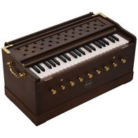 Harmonium en bois de style antique avec un savoir-faire supérieur idéal pour la pratique de la musique classique indienne et les chansons de dévotion