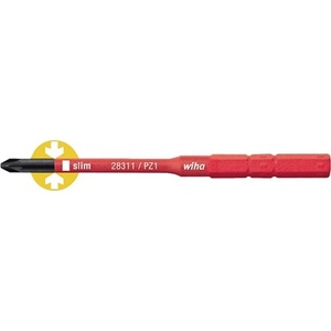 VDE Insulated <b>Screwdriver</b> Bit Set for Wiha SlimBit PZD 2 X 75 mm Interchangeable Blades - Product Image 1