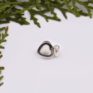 Pendentif en argent sterling 925 avec calcédoine rose naturelle - Product Image 3