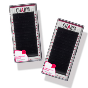 Charmlash ขนตาขนมิงค์แบบรัสเซียพร้อมสีบรรจุภัณฑ์ที่เป็นมิตรต่อสิ่งแวดล้อมสีดำธรรมชาติ - Product Image 1
