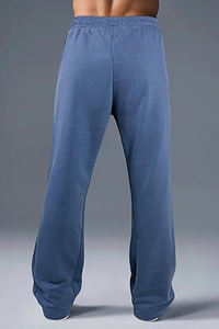 Pantalon de jogging unisexe en molleton bouclette de coton épais à coupe ample avec logo personnalisé pour homme - Product Image 6