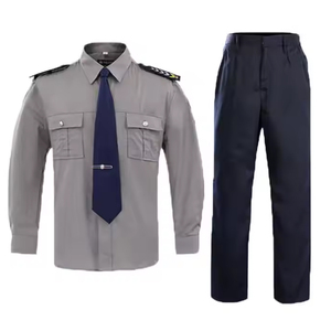 Uniformes de garde de sécurité d'été de qualité professionnelle à manches longues en polyester/coton sur mesure ajustement parfait poches utilitaires améliorées - Product Image 1