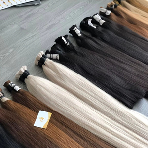 Superventas 100% cabello virgen vietnamita Super doble a granel 30 pulgadas longitud estirada estilo recto cabello humano crudo cabello hecho - Product Image 1