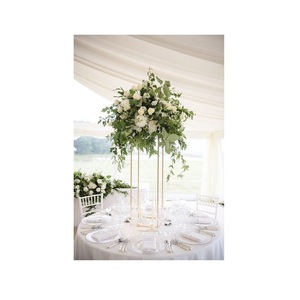 Support de fleurs en métal de meilleure qualité pour la décoration de table de fête de mariage support en métal pour fleurs de l'exportateur indien - Product Image 5