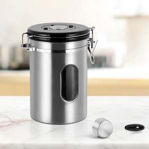 Bocaux uniques en acier inoxydable pour espèces alimentaires fruits secs conteneur de stockage pot maison hôtel restaurant cuisine décoration - Product Image 5