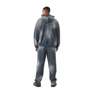 ชุดวอร์มกางเกงออกกำลังกายมีฮู้ด2ชิ้นสำหรับผู้ชายกางเกงวิ่งเล่นกีฬาพิมพ์ลายแบบกำหนดเอง - Product Image 3