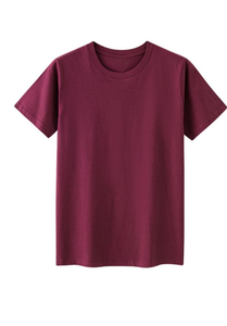 Camiseta de algodón de 220Gsm de alta calidad, camisetas en blanco de manga corta regulares suaves personalizadas para hombres - Product Image 2