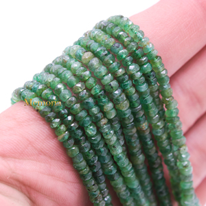 ลูกปัดพลอย 5 ชั้นราคาส่งเครื่องประดับมรกตรธรรมชาติพลอยเหลี่ยมเพชรพลอยสร้อยคอผู้ผลิตเครื่องประดับชั้นดี - Product Image 5