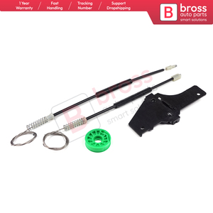 BWR5144 Juego de reparación de regulador de ventanilla eléctrica Puerta delantera izquierda 9634456980 Bross Auto Parts - Product Image 3