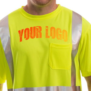 2025 <b>High</b> <b>Vis</b> Safety Winter <b>T</b> <b>Shirts</b> Reflective LED Flash Waterproof Polyester Custom Wholesale Workwear Short Sleeve - Product Image 2