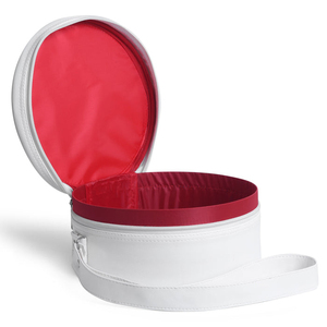 Étui à capuchon à couronne maçonnique Forme ronde Imitation cuir blanc quantité minimale de commande bas Service OEM Étui à capuchon maçonnique personnalisé - Product Image 2