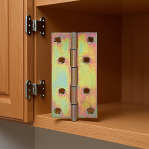 GAH Steel Electro-Galvanized Yellow Zinc-Plated Hinge 51mm Height 30mm Width 0.75mm Thickness Narrow-20 Pack Cabinet Organizer - Product Image 3