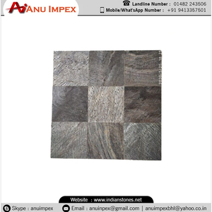 Azulejos de pizarra verde dorado de diseño moderno de alta calidad, superficie pulida para aplicaciones interiores para hoteles, acabado pulido - Product Image 6