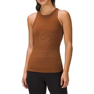 Débardeur Femme Couleur Unie de Qualité Supérieure, Respirant à l'Avant, Séchage Rapide, Écologique, Vêtement de Sport Actif, Vente Directe Usine - Product Image 2