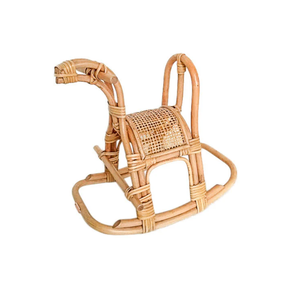 Cheval à bascule vietnamien en rotin naturel en osier design européen cheval à bascule enfants en gros du Vietnam - Product Image 1
