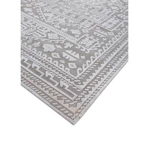 Tapis noués à la main en laine et soie de bambou, motif géométrique gris thym noir, 9x12, rectangulaires, pour couloir et chambre, épaisseur 10 mm - AKWB-13002 - Product Image 2