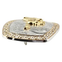 Boucle de ceinture en métal Sangle réglable de style occidental Idéal pour les vêtements de cérémonie décontractés Conception durable solide Boucles de ceinture appropriées