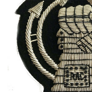 Patchs brodés faits main sur mesure en tissu sergé avec fil de bullion, effet 3D, en toile, taille, forme et couleur personnalisables - Product Image 1