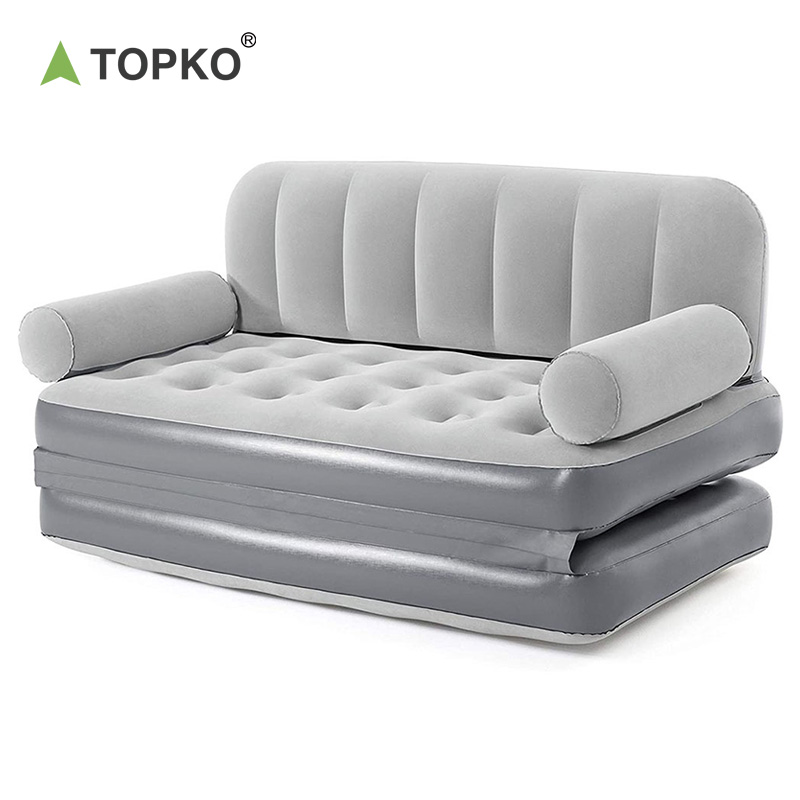 TOPKO Sofa lipat tiup, kasur angin portabel untuk berkemah luar ruangan, Multifungsi kualitas tinggi