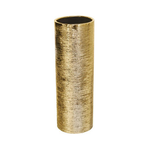 CYL0512GX - Cylindre en céramique texturé doré - 5 x 12 - Product Image 1