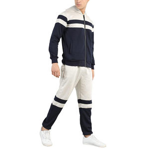 Ensembles de survêtement coupe-vent de jogging avec logo personnalisé de haute qualité pour garçons Ensemble de survêtement à fermeture éclair de coupe régulière pour hommes au design personnalisé - Product Image 4