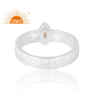 แหวนพลอยซิทรินธรรมชาติทำจากเงินสเตอริง925ดีไซน์แบบได้รับความนิยมเครื่องประดับตามสั่งสำหรับเป็นของขวัญสำหรับผู้หญิงสำหรับผู้หญิง - Product Image 2