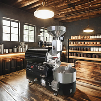 Meilleure machine à torréfier le café électrique en acier inoxydable de 1 kg, entièrement automatique, pour usage domestique et commercial, fabriquée en Chine